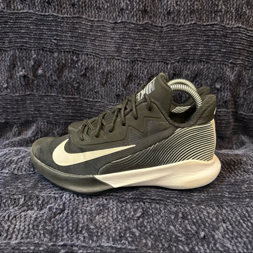 Nike Precision IV Black White Basketball Shoes Men's/Youth 5 or Women's 6.5 - Picture 3 of 8